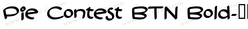 Pie Contest BTN Bold字体转换